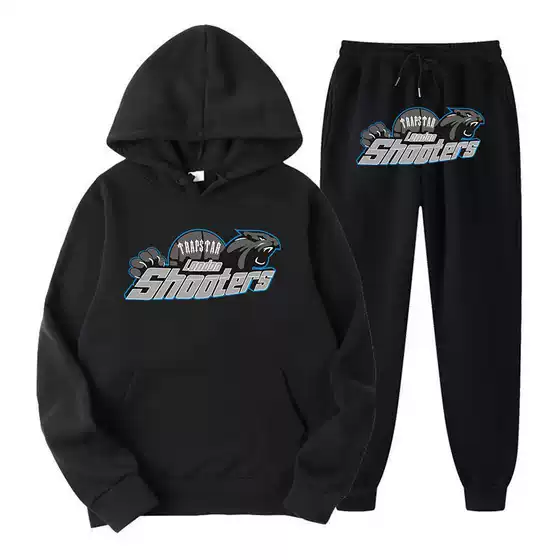 Foreign Trade Trapsta Printed Sportswear Men's Two-Piece Loose Hooded Sweatshirt Suit Sweatshirt Sweatshirt Wholesale