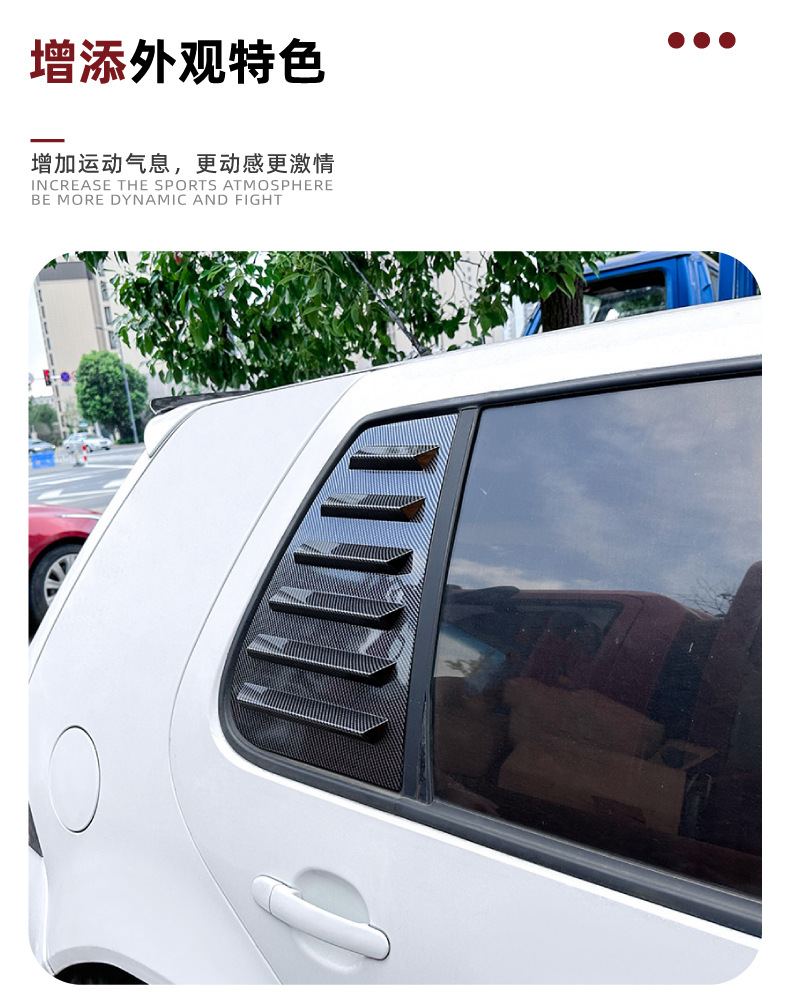 Suitable for Volkswagen Golf 4 Golf Mk4 1997-06 Louvered Rear Window Car Sticker Exterior Modification Accessories