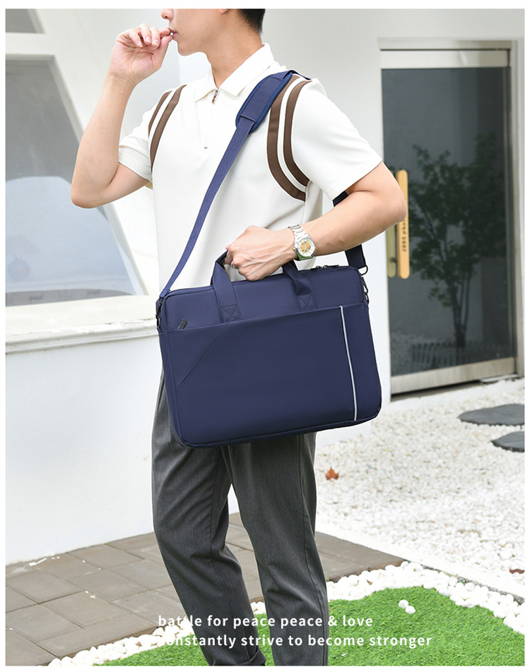 Notebook bag and handbag are suitable for Lenovo, Huawei, Apple, Dell, HP, ASUS, business trip briefcases, and can be carried diagonally on one shoulder undefined