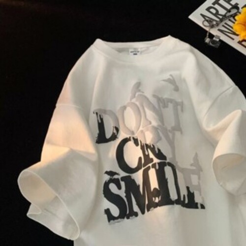 Ocode 8XL New Casual T-shirt Short Sleeved Round Neck Print