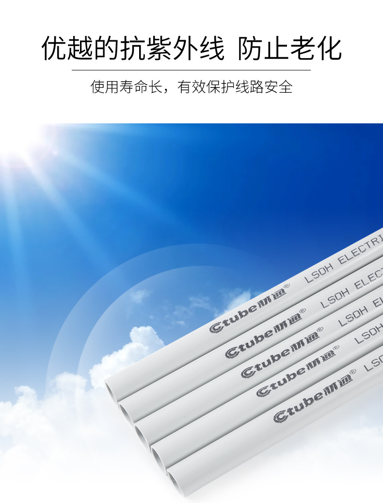 PVC太阳能电气硬管电工塑料穿线管阻燃绝缘光伏户外可出口电线管-阿里巴巴
