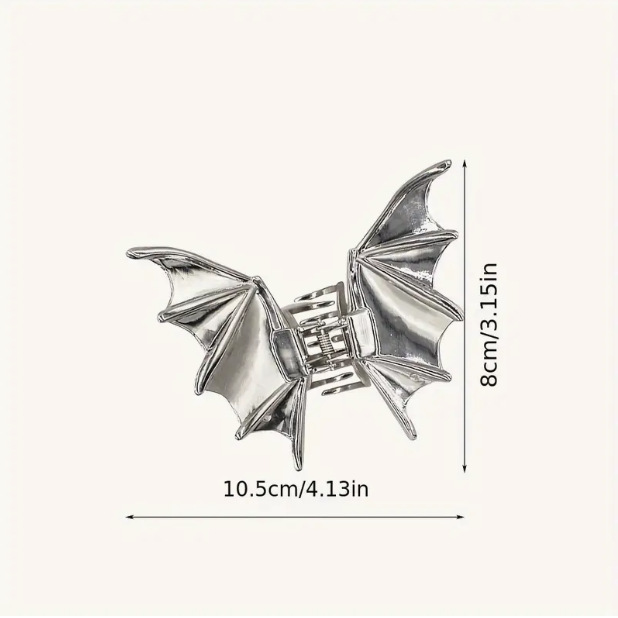 70g Weight Hair Claws Hair Accessories Type 1 Piece Quantity Holiday, Festival Occasion Alloy Material Halloween Festival Bat Pattern Women's Gender Simple Style, Classic Style Style Halloween Simple Style Classic Style Women's Bat Alloy Hair Claws 12