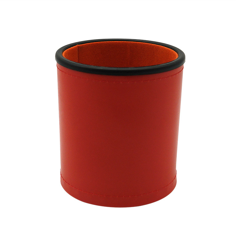 Cuero rojo terciopelo naranja