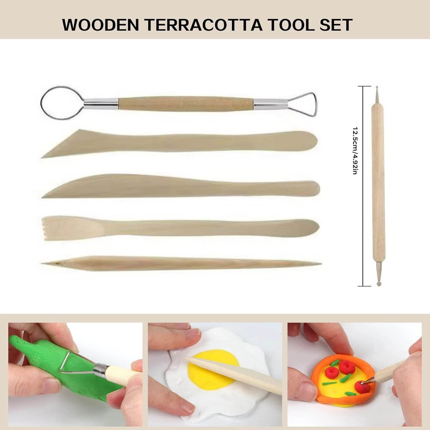 Wooden ceramics, hole puncher, clay, DIY