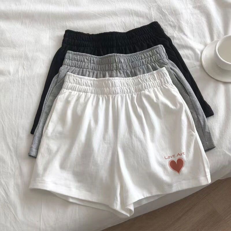 Shorts Pajama Pants Women's Summer Pure Cotton Thin Loose Large Pants Outer Wearable Pants Home Shorts Double Pocket