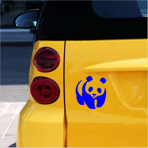 Exterior cute panda-shaped universal creative personalized car sticker, vinyl waterproof decal, warning sticker