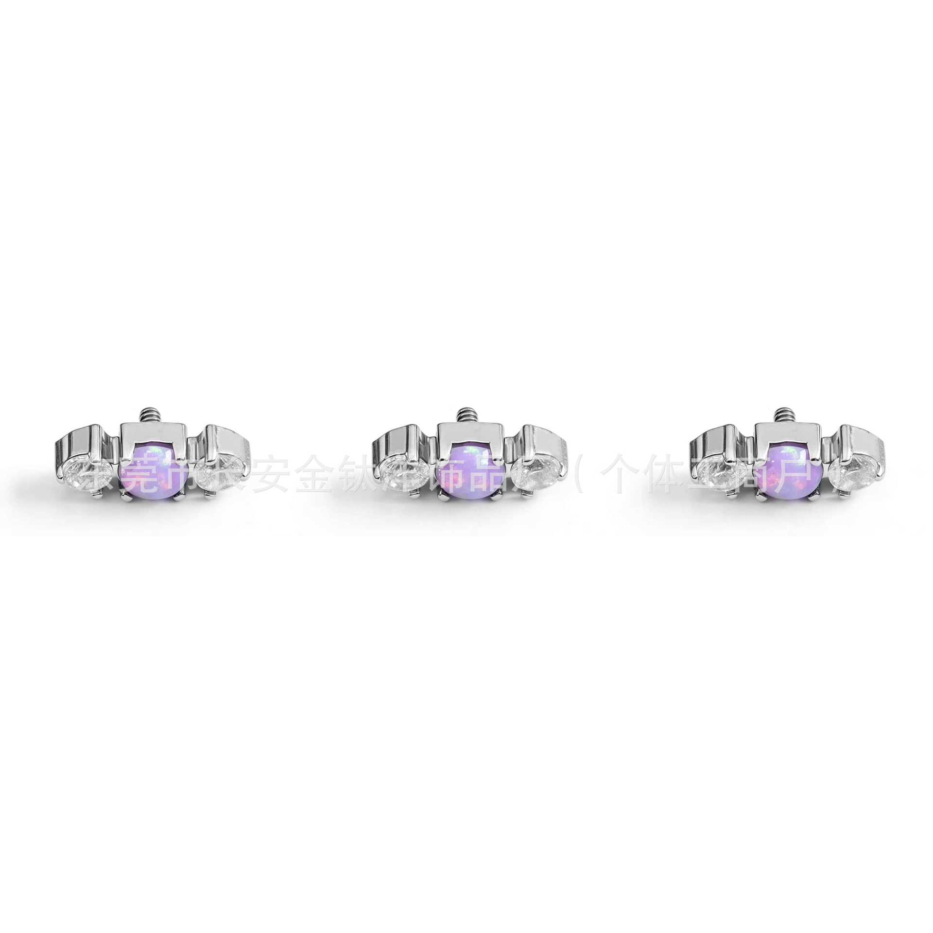 Labret piercing jewelry detail image