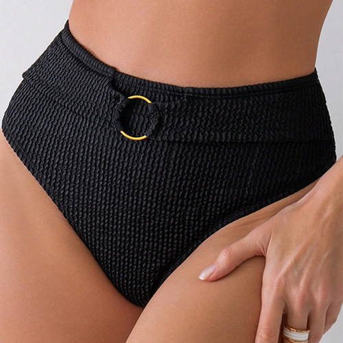 2025 European and American Strappy Bustier Sexy Swimwear for Women High-Waisted Hot Spring Beach Bikini