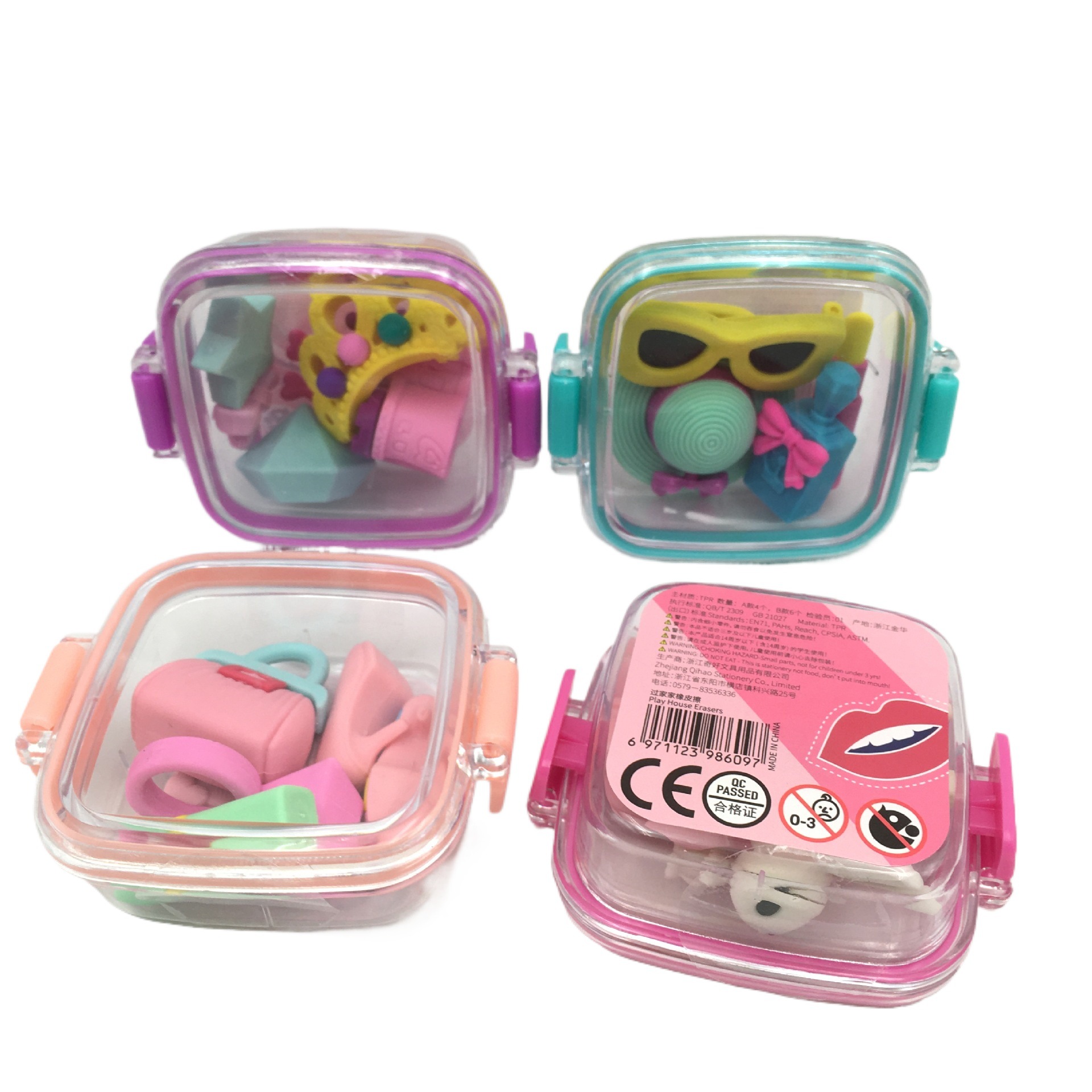 Gomas de Borrar con Forma de Juego de Rol Modelo QH-8609 de Plástico para Niñas image 4