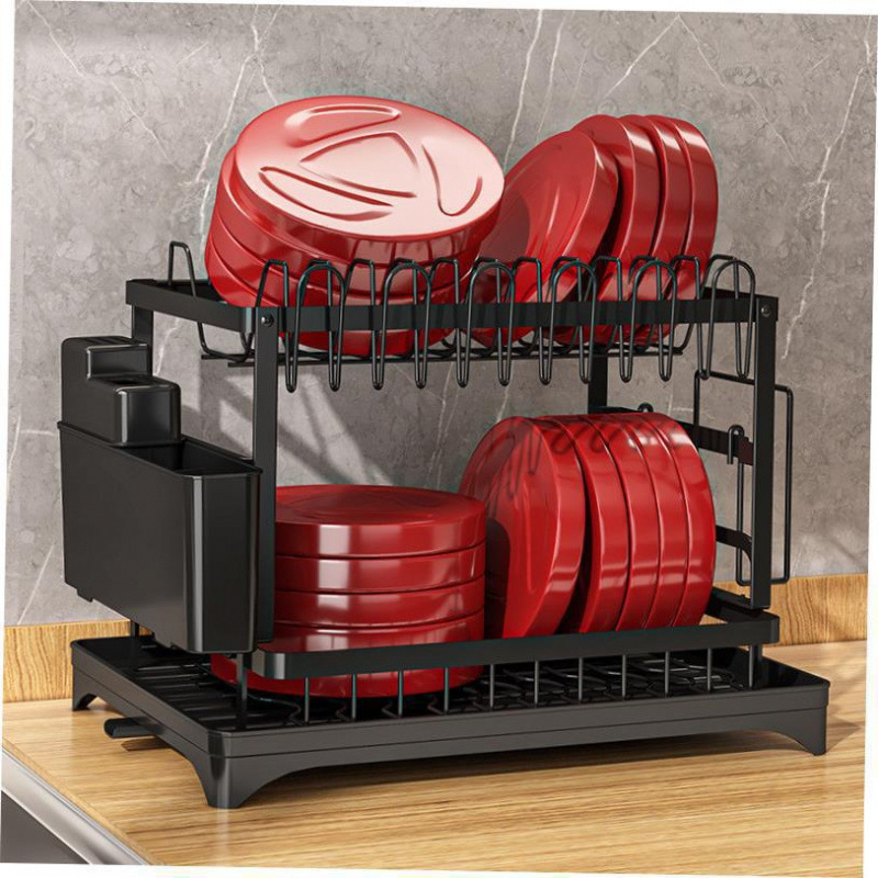 Kitchen shelf， stains steel sink rack， drain rack， dis