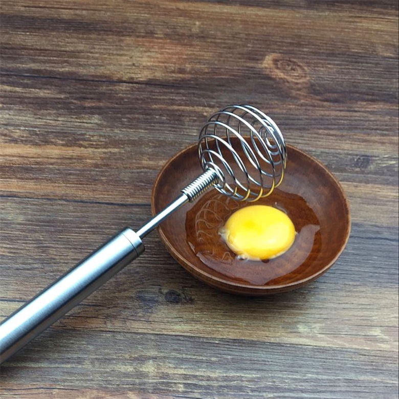 Baking Kitchen Handheld White Mixer Whisk Manual Egg Beater Stainless Steel Tool Cream Multi-use_voghion.com