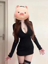 黑色后妈包臀裙女秋冬长袖针织连衣裙小妈风御姐穿搭裙子