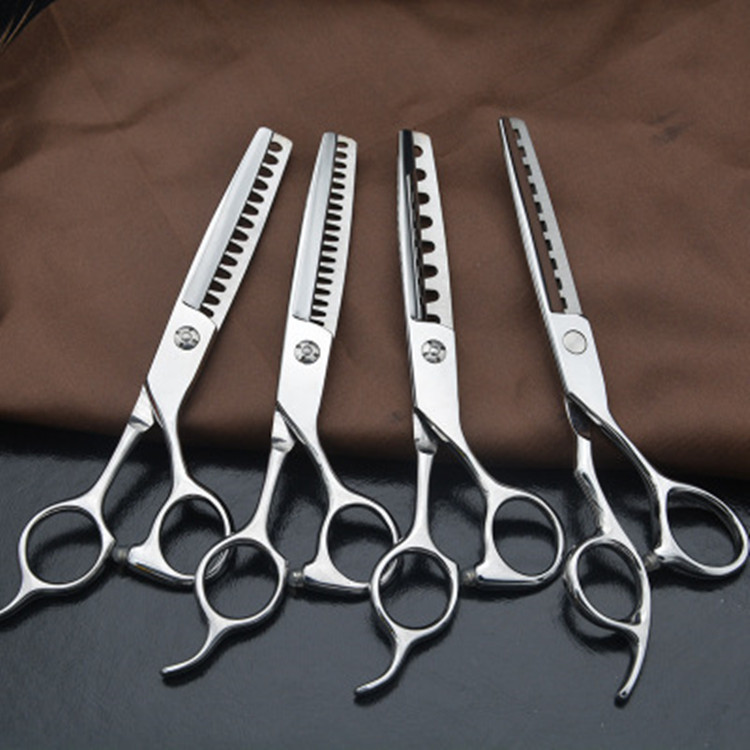 Aliexpress Popular Hairdressing Scissors Bangs Thinning Scissors Hairdressing Flat Scissors Tooth Scissors Hole Scissors Circle Scissors YQ-437