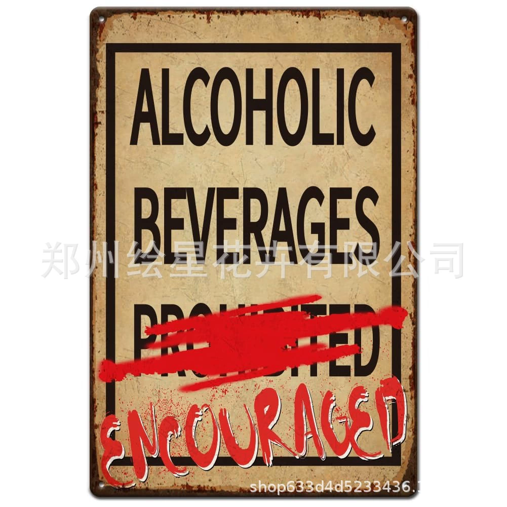 Популярные таблички из металла для алкоголя, металлические таблички для баров и ночных клубов