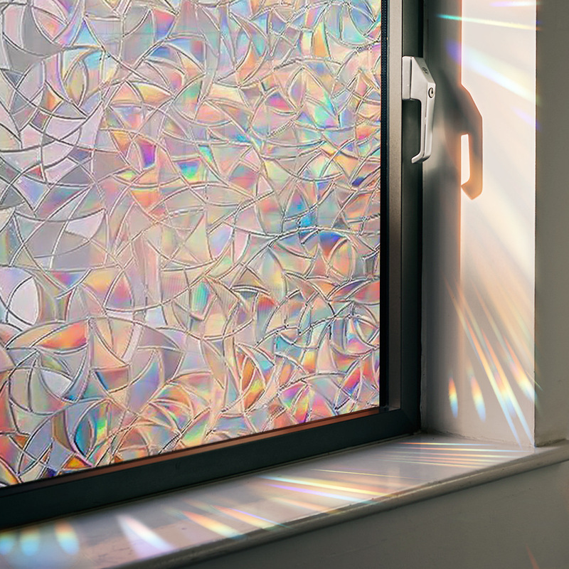 XC1501 scaly transparent colorful sunlight static stickers window stickers window shading stickers Glass stickers can be cut