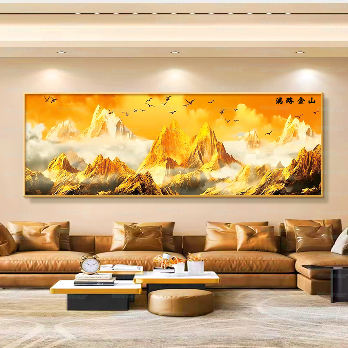 [Algodón importado] Mona Lisa Real Crosspoint Road Jinshan Dos días Jinshan Gran paisaje clásico