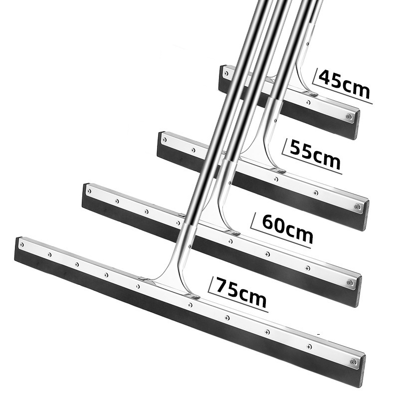 Commercial Cleaning wiper hospital hotel property School stainless steel cleaning mop silicone rubber cotton floor scraper artifact