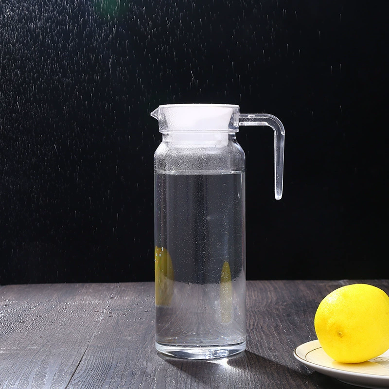Аcrylic capacious pocket flask for home use, transparent teapot, wholesale