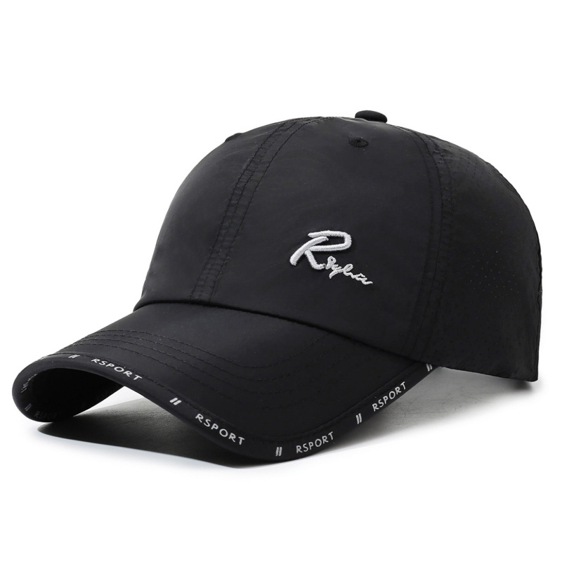 Summer Letter Embroidered Baseball Cap, Quick-drying, Thin, Unisex, Popular, Face-slimming, Casual Sports, Versatile_voghion.com