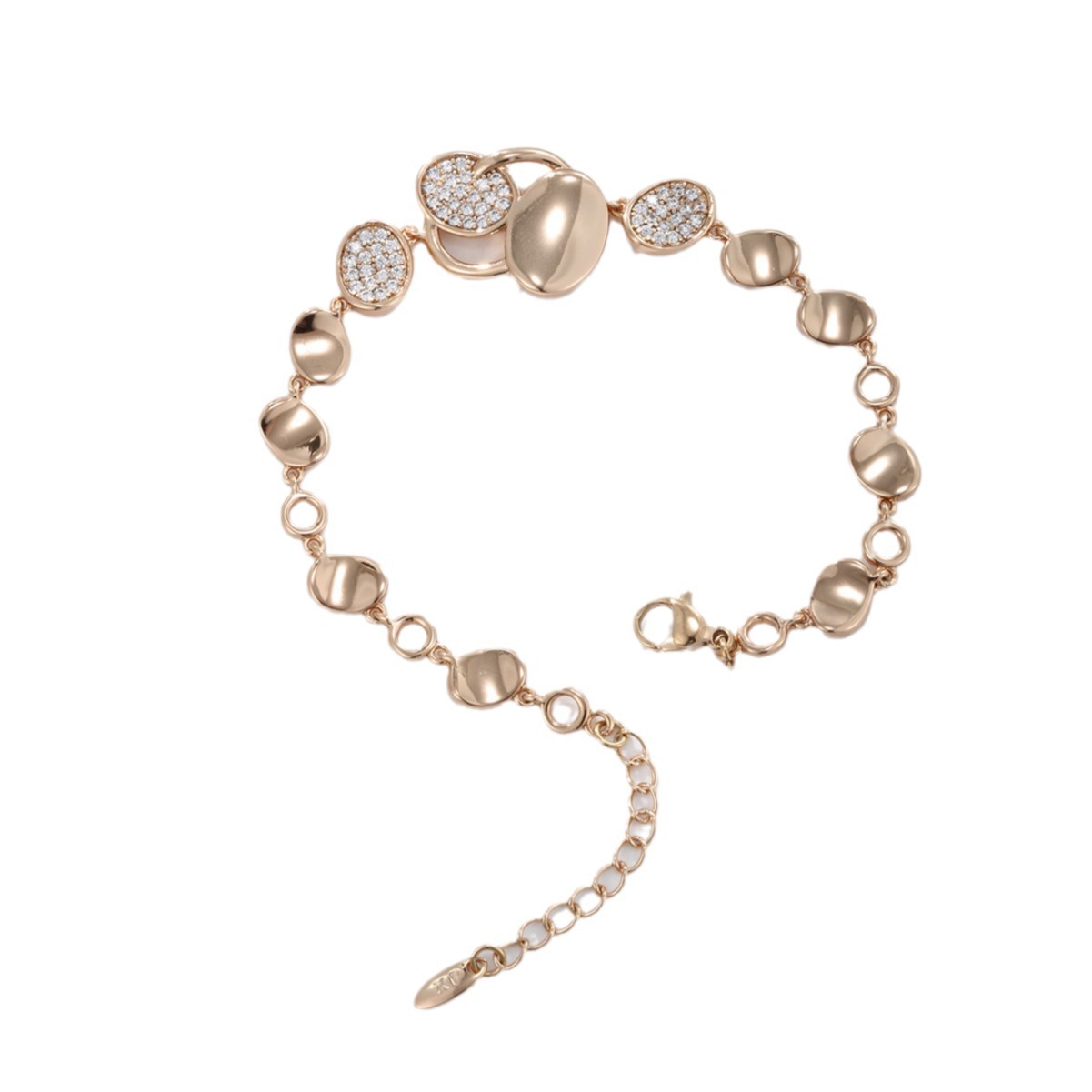 InsFeng nuevo super inmortal amor pulsera bordilla nicho femenino universal lujo ligero alta sensación joyas de aleación al por mayor