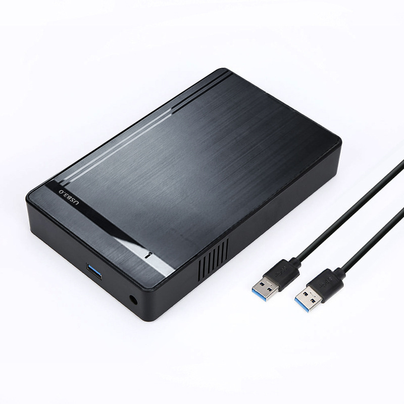 Caja de disco duro SATA de 3,5 pulgadas Caja de disco duro de instalación sin herramientas de transmisión de alta velocidad USB3.0 caja móvil de disco duro externa