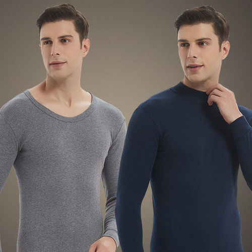100% Cotton Fall Top and Bottom Set Men's and Women's Warm Indoor Wear Thin Cotton Vests and Underwear Full Cotton Indoor Wear
