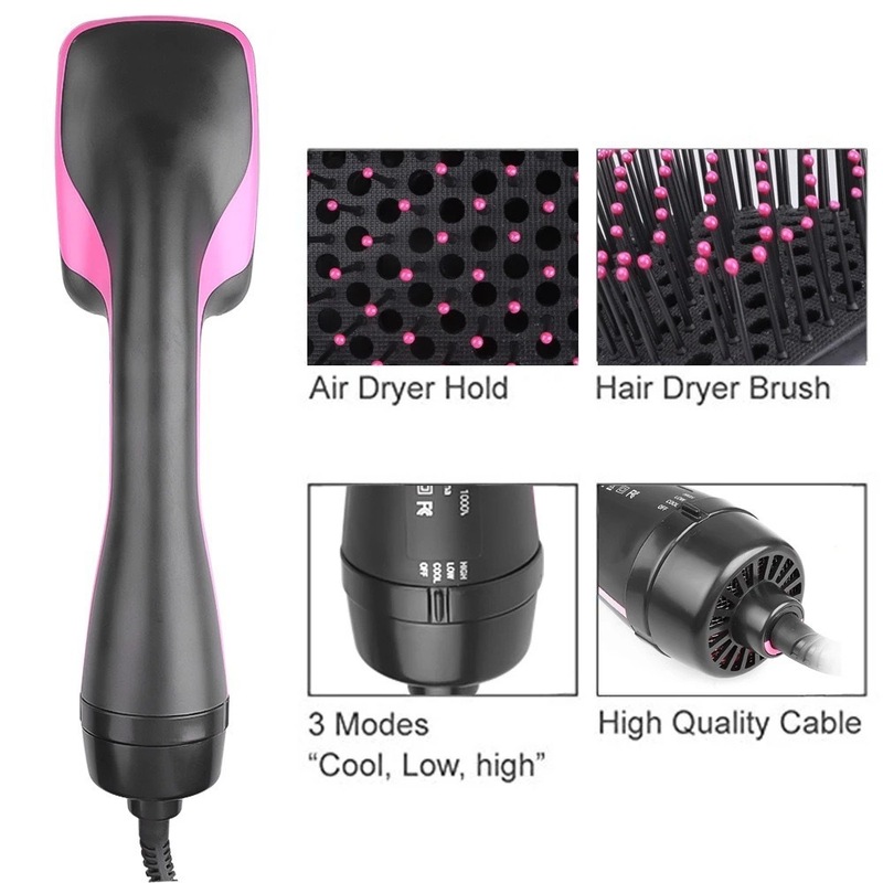 スクエアコーム Amazon 2-in-1 ホットエアコーム ドライ＆ウェット ヘアアイロン マイナスイオン ヘアアイロン 収納式 マイナスイオンヘアアイロン|undefined