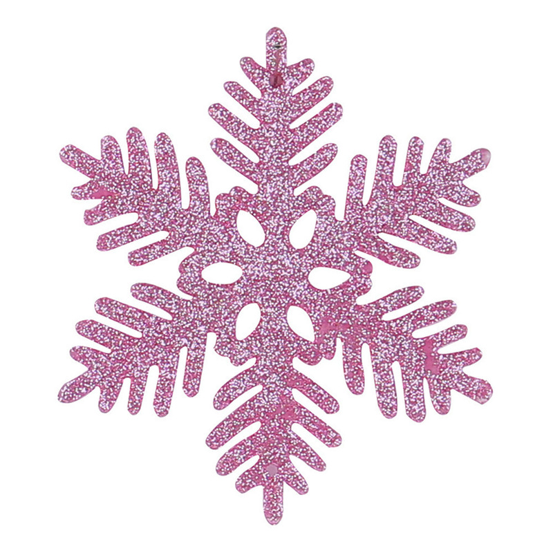 ピンク六角クリスマス雪クリスマスツリー花輪藤条装飾品アマゾンデパートイベント誕生日飾り|undefined