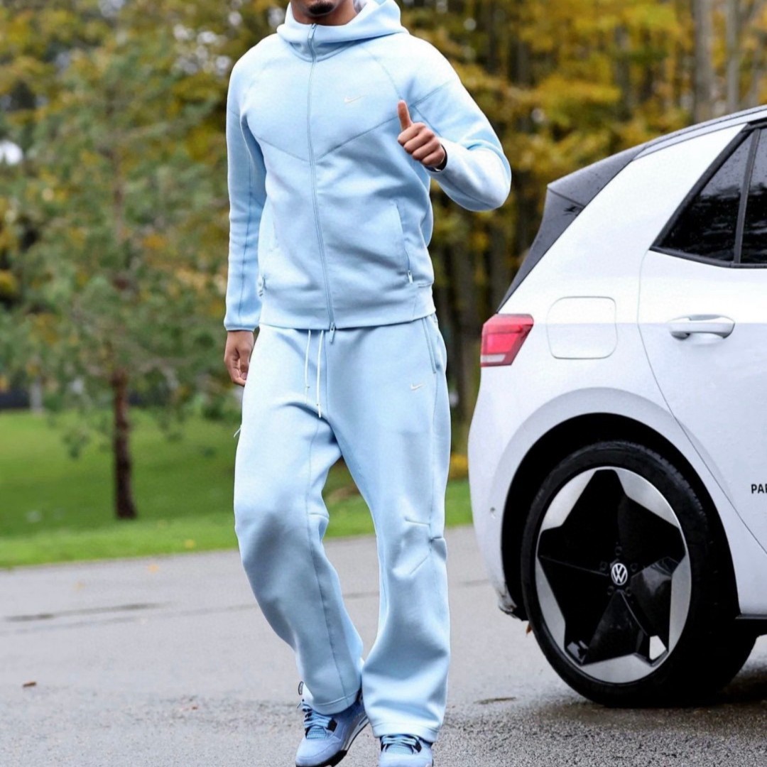 Spring and Autumn Popular Nk Co-Branded Noc Overseas Men's Suit Hook Printed Letters Casual Loose Cross-Border Sportswear