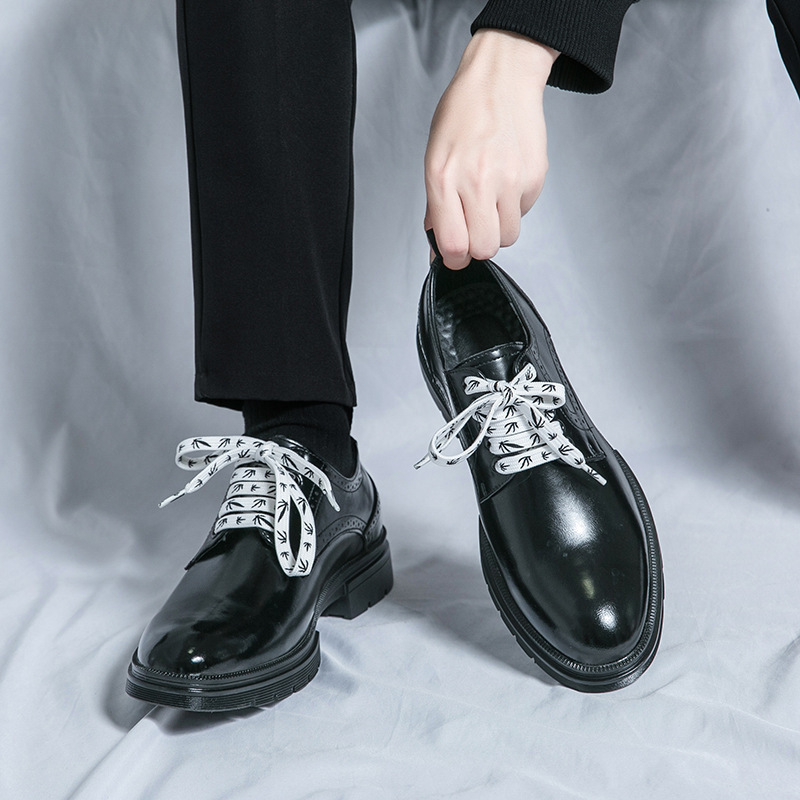 Transfronterizos 46 zapatos de cuero de hombre primavera y otoño 2024 correa de negocios vestido de novio zapatos de boda