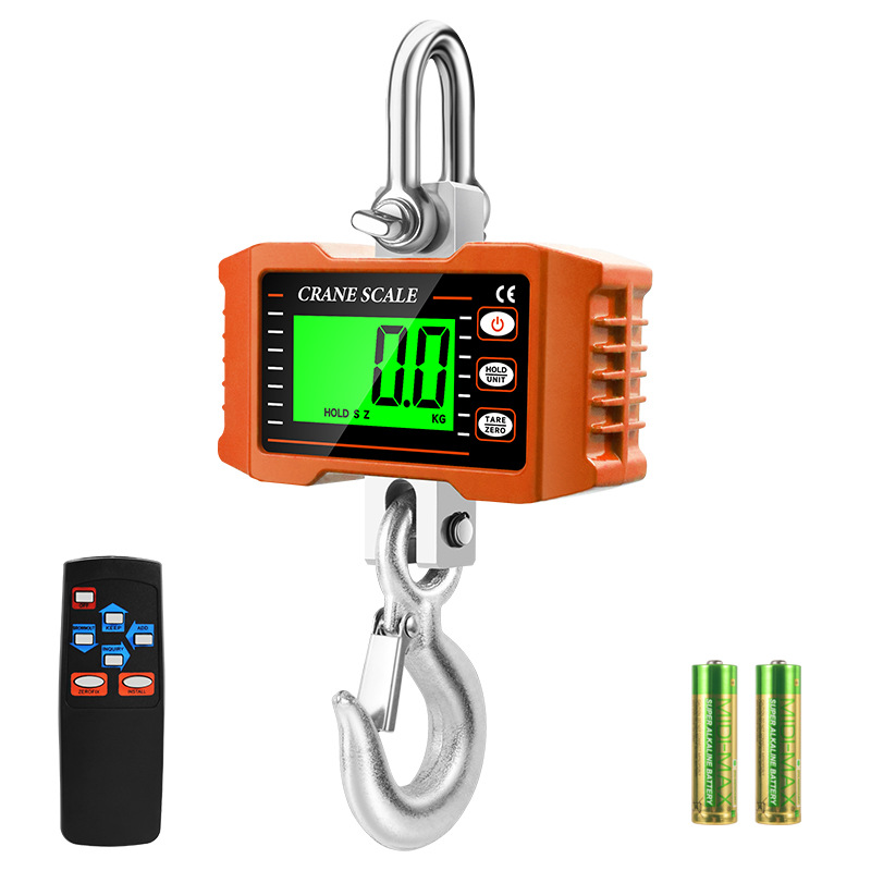 1000kg 영어-주황색-건전지 전원 공급-녹색광-대형 리모콘