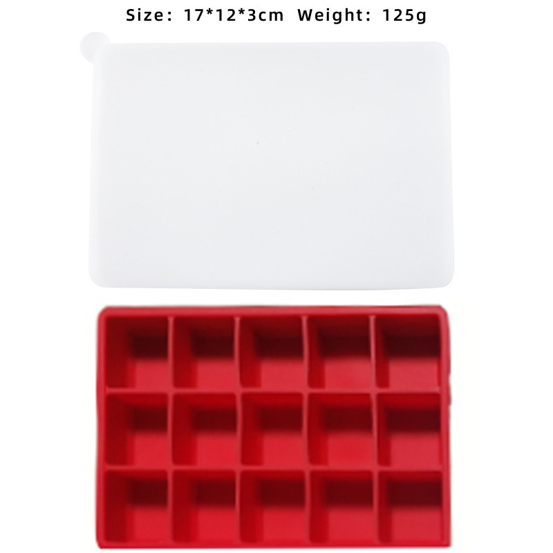 15格24格硅胶冰格食品级速冻易脱膜冰块模具家用膜具制冰盒批|undefined