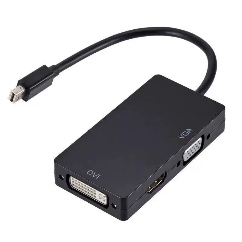 DP to HDMI VGA DVI конвертер три-в-один ноутбук мини молния ротор соединитель кросс-граница фабрика напрямую
