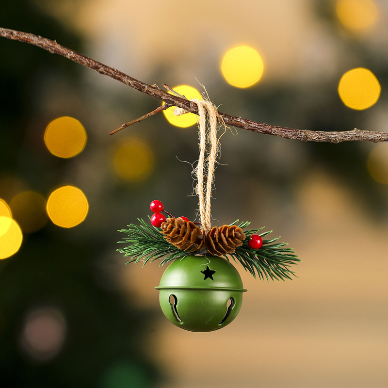 クロスボーダー新しいクリスマスツリーベルペンダントハンギングベル松ぼっくり風鈴クリスマスツリーペンダントクリスマス装飾|undefined