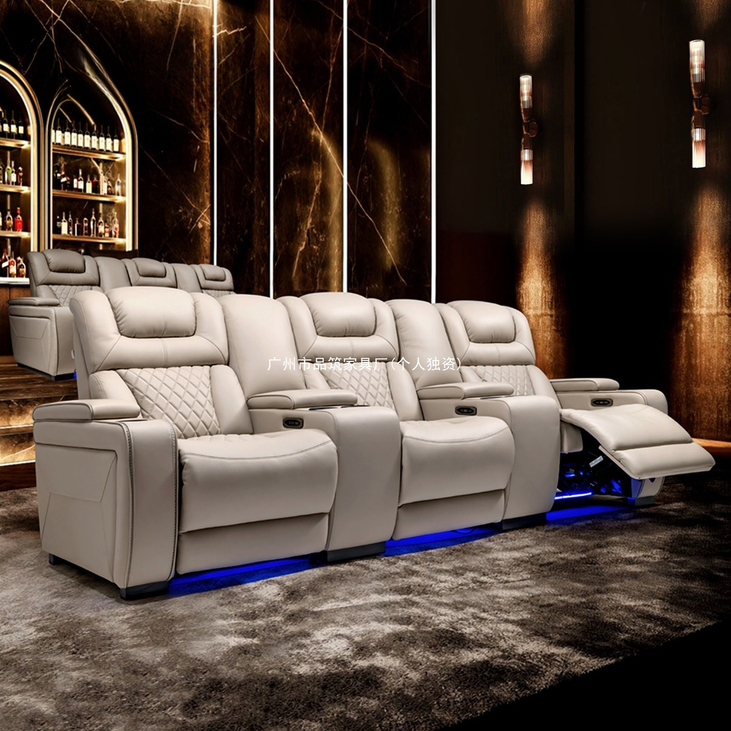 Zari Wings Villa Home Theater Sofa Private Home Theater Electric Function Combination Cinema Lounge Chair