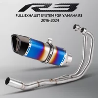Подходит для Yamaha R3 R25 передняя часть MT03 из нержавеющей стали передняя часть римской хвостовой части выхлопной трубы мотоцикла
