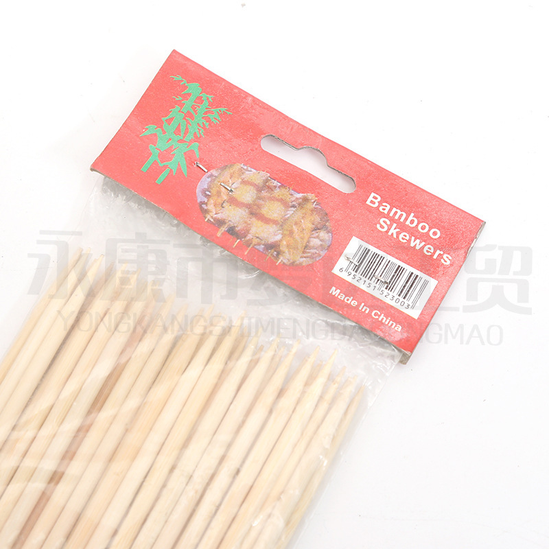 Fabricantes desechables de parrilla de bambú al por mayor comercial string string