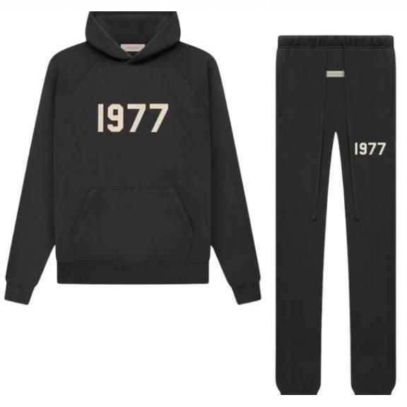2022S Cross-Border In-Stock Hooded Sweatshirt with Black Letter Print Fog Essentials Set 1977 Sweatshirt 2022S Cross-Border In-Stock Hooded Sweatshirt with Black Letter Print Fog Essentials Set 1977 Sweatshirt
