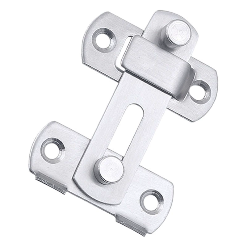 Amazon Lock Buckle Болт из нержавеющей стали Противоугонная движущаяся дверная защелка Дверной замок для клетки для домашних животных 90 градусов Прямоугольная Пряжка Дверная пряжка