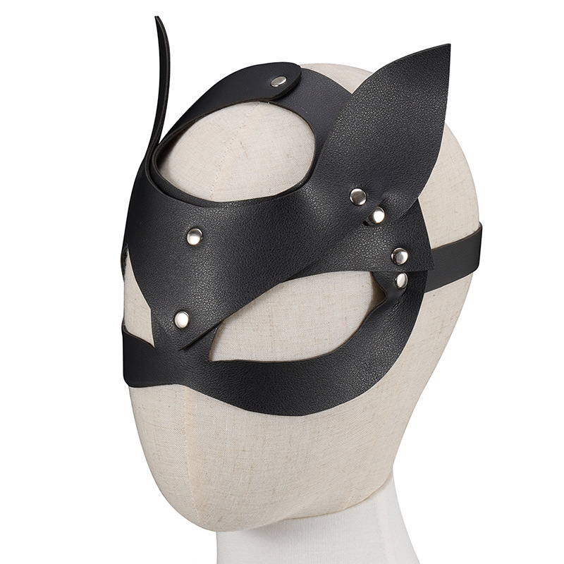 SM Erotic Hood Mask, Breathable Nylon Eye-Opening Design, Elastic Slip-On Adult Headgear — detail image 28