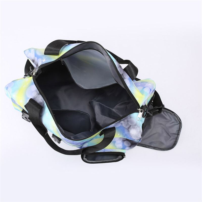 Amazon nueva bolsa de viaje separada en seco y húmedo para mujer, bolsa de fitness de yoga deportiva, bolsa diagonal de un solo hombro de viaje de gran capacidad