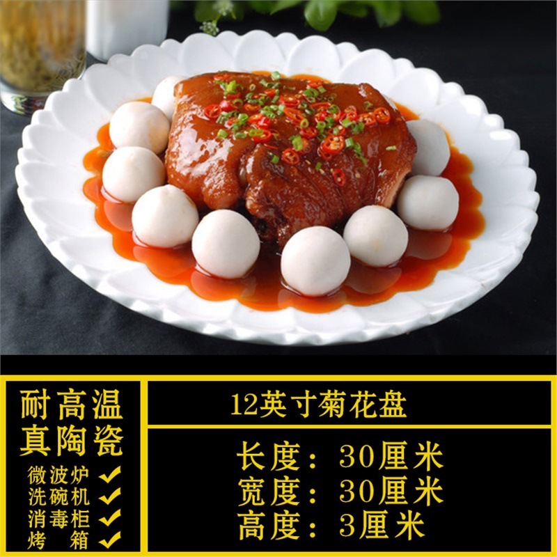 特殊形状プレート、業務用家庭用不規則な白いセラミックディナープレート、ホテル食器、レストラン専用クール|undefined