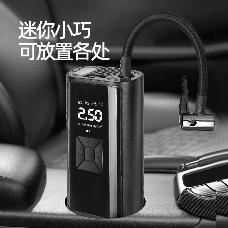 Universal handheld air pump for car, wireless tires with light