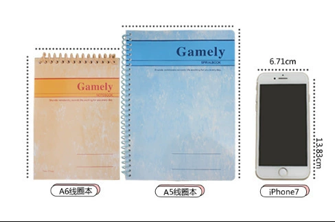 A5 coil book (side) 50 pages of notepad this diary notebook office supplies wholesale