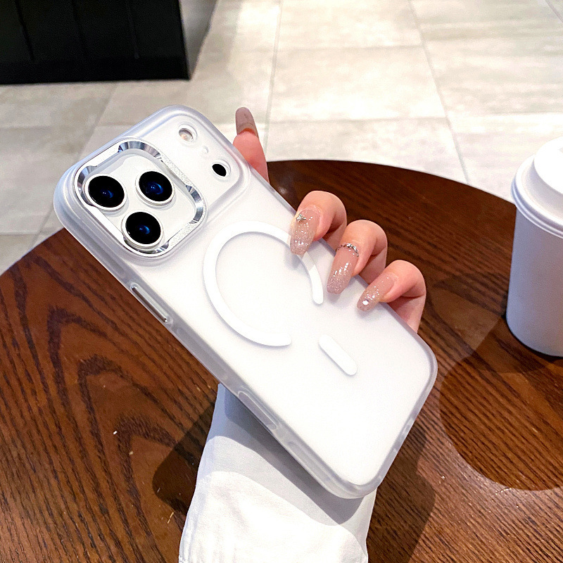 日韩ins新款冰甲双色iphone17pro max手机壳肤感电镀16pro全包15p|undefined