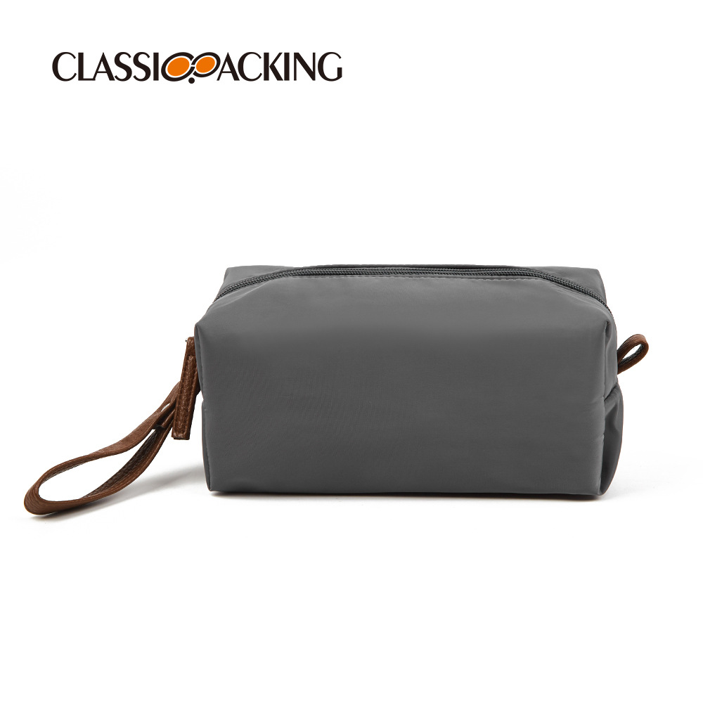 2025 nueva bolsa de lavado con cremallera de PU de color sólido bolsa de almacenamiento de cosméticos de PU de viaje y ocio bolsa de cosméticos de almacenamiento portátil