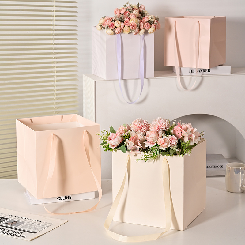 母亲节花束袋教师节圣诞节礼物袋鲜花袋diy插花袋520情人节包装袋