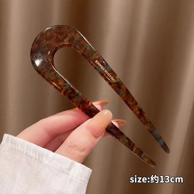 Horquilla en forma de U de alta calidad para mujer, horquilla para el cabello de todo fósforo diaria, horquilla para el cabello de la moda coreana, tocado, accesorios para el cabello con peine