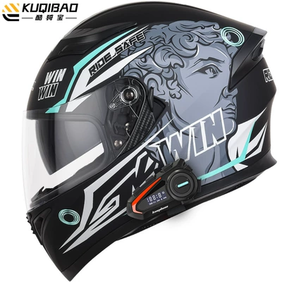 Motosiklet kaskı (dəbilqə) — Safety Gray 3C Certification - david-dumb-gray-with-k20-bluetooth-m
