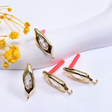 S925���yᘱ�ɫ18k�����ζ����ʯ���diy�ֹ����Ʒ������